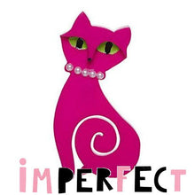 Load image into Gallery viewer, Erstwilder - Meow at Midnight Brooch (2016) (imperfect) - 20th Century Artifacts