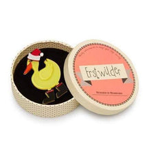 Load image into Gallery viewer, Erstwilder - Merry Quack-Mas Brooch (2015) - 20th Century Artifacts
