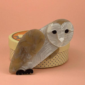 Erstwilder - Miah Masked Owl Brooch (2020) - 20th Century Artifacts
