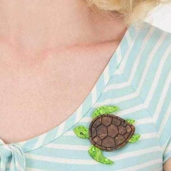 Erstwilder - Michelle Sea Turtle Brooch (2018) - 20th Century Artifacts