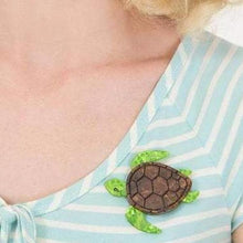 Load image into Gallery viewer, Erstwilder - Michelle Sea Turtle Brooch (2018) - 20th Century Artifacts