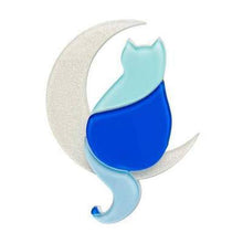 Load image into Gallery viewer, Erstwilder - Minna Moon Cat Brooch (2017) - 20th Century Artifacts
