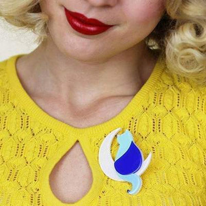 Erstwilder - Minna's Moon Cat Brooch (2017) - 20th Century Artifacts