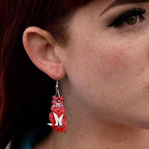 Erstwilder - Miss Kitty Devine, Pearls and Wine Earrings (2014) (p) - 20th Century Artifacts