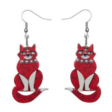 Load image into Gallery viewer, Erstwilder - Miss Kitty Devine, Pearls and Wine Earrings (2014) (p) - 20th Century Artifacts
