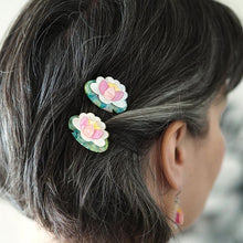 Load image into Gallery viewer, Erstwilder - Monet&#39;s Muse Hair Clips Set - 2 Piece - 20th Century Artifacts