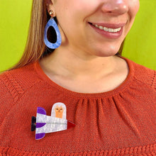 Load image into Gallery viewer, Erstwilder - Moon Ride Brooch (Terry Runyan) - 20th Century Artifacts