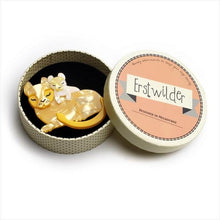 Load image into Gallery viewer, Erstwilder - Mother Cub Love Lion Brooch (2018) - 20th Century Artifacts