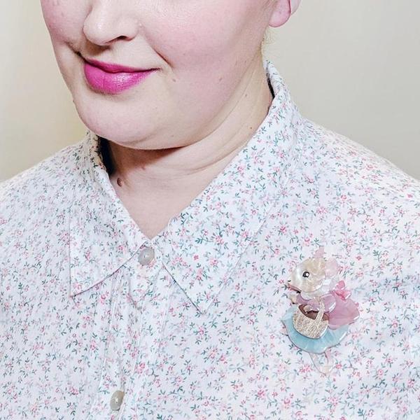 Erstwilder - Mrs Tittlemouse Brooch (2020) - 20th Century Artifacts