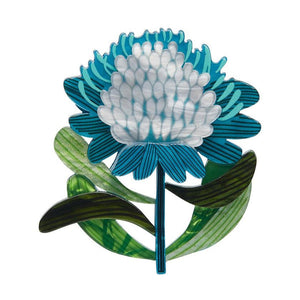 Erstwilder - Mythical Blue Waratah Brooch (Jocelyn Proust 2022) - 20th Century Artifacts