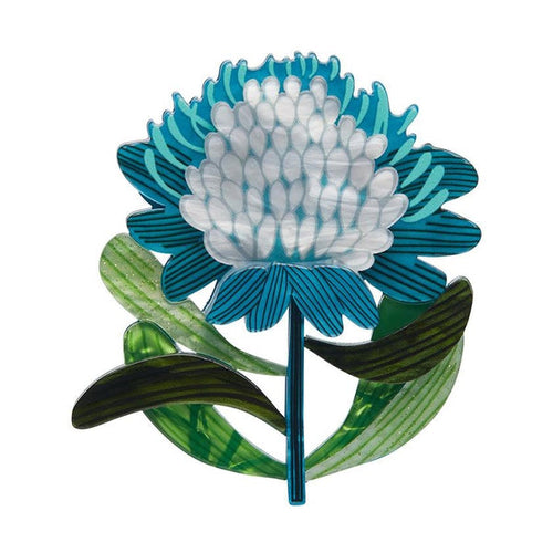 Erstwilder - Mythical Blue Waratah Brooch (Jocelyn Proust) - 20th Century Artifacts