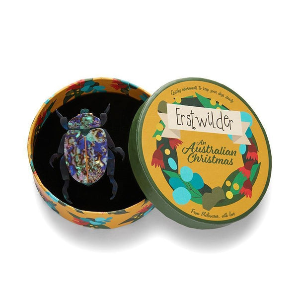 Erstwilder - Nature's Noel Christmas Beetle Brooch (2021) - 20th Century Artifacts