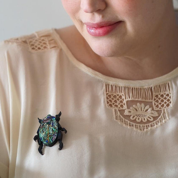 Erstwilder - Nature's Noel Christmas Beetle Brooch (2021) - 20th Century Artifacts