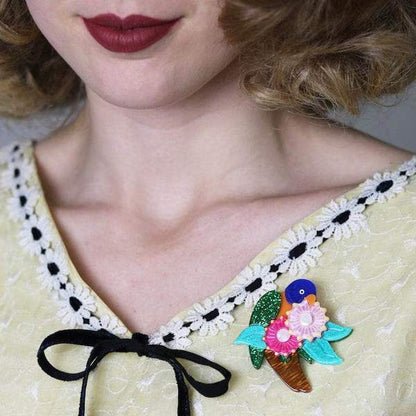 Erstwilder - Naughty Nectar Nibbler Lorikeet Brooch (2018) - 20th Century Artifacts
