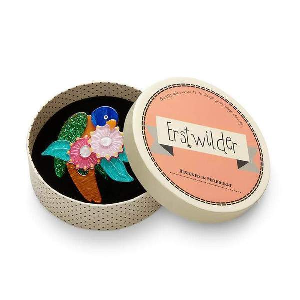 Erstwilder - Naughty Nectar Nibbler Lorikeet Brooch (2018) - 20th Century Artifacts
