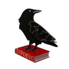 Load image into Gallery viewer, Erstwilder - Nevermore Raven Brooch (2017) - 20th Century Artifacts
