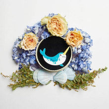 Load image into Gallery viewer, Erstwilder - Nina of the North Narwhal Brooch (2018) - 20th Century Artifacts