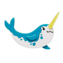 Load image into Gallery viewer, Erstwilder - Nina of the North Narwhal Brooch (2018) - 20th Century Artifacts