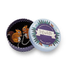 Load image into Gallery viewer, Erstwilder - Not Quite a Scurry Squirrel Cardigan Clips (2020) - 20th Century Artifacts