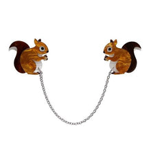Load image into Gallery viewer, Erstwilder - Not Quite a Scurry Squirrel Cardigan Clips (2020) - 20th Century Artifacts