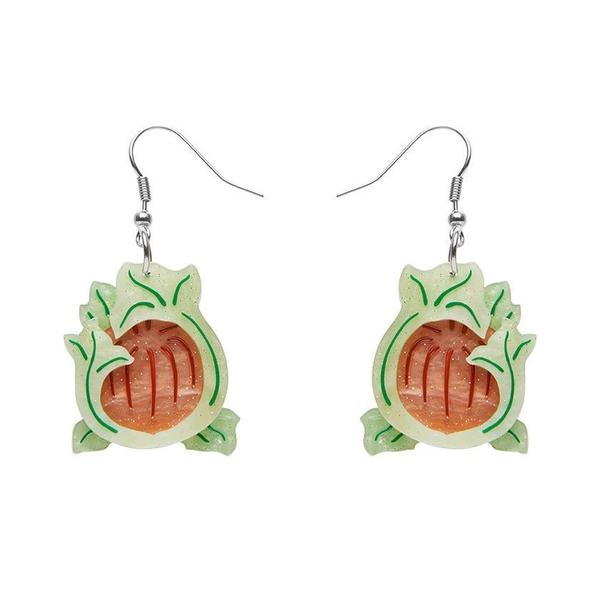 Erstwilder - November Reign Chrysanthemum Earrings (2021) - 20th Century Artifacts