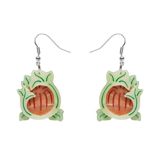 Erstwilder - November Reign Chrysanthemum Earrings (2021) - 20th Century Artifacts