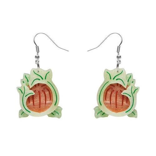 Erstwilder - November Reign Chrysanthemum Earrings - 20th Century Artifacts