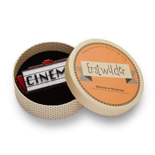 Load image into Gallery viewer, Erstwilder - Now Showing Cinema Marquee Brooch (2019) - 20th Century Artifacts