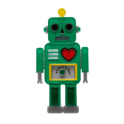 Erstwilder - Nuts and Bolts Robot Brooch (2021) - 20th Century Artifacts