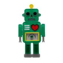 Load image into Gallery viewer, Erstwilder - Nuts and Bolts Robot Brooch (2021) - 20th Century Artifacts