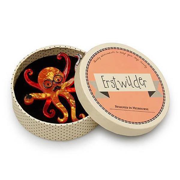 Erstwilder - Octavious The Octo-scribe Octopus Brooch (2017) - 20th Century Artifacts