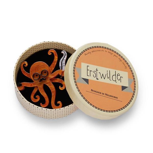 Erstwilder - Octavious The Octo-scribe Octopus Brooch (2020) - 20th Century Artifacts