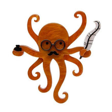 Load image into Gallery viewer, Erstwilder - Octavious The Octo-scribe Octopus Brooch (2020) - 20th Century Artifacts