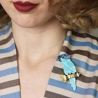 Erstwilder - Old Tawny Frogmouth Owl Brooch (2018) - 20th Century Artifacts