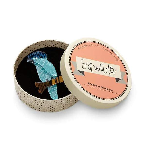 Erstwilder - Old Tawny Frogmouth Owl Brooch (2018) - 20th Century Artifacts