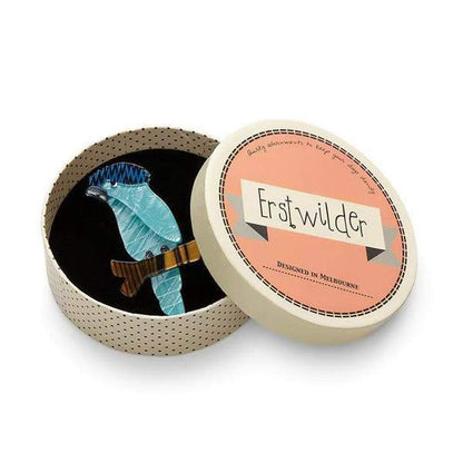 Erstwilder - Old Tawny Frogmouth Owl Brooch (2018) - 20th Century Artifacts