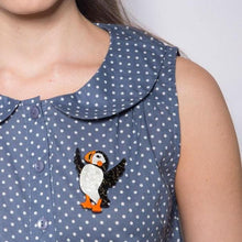 Load image into Gallery viewer, Erstwilder - Ollie the Brave Puffin Brooch (2017) - 20th Century Artifacts