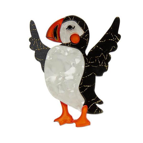 Erstwilder Ollie the Brave Puffin Brooch 2017
