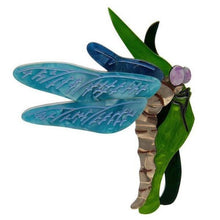 Load image into Gallery viewer, Erstwilder - On Gossamer Wings Dragonfly Brooch (2020) - 20th Century Artifacts
