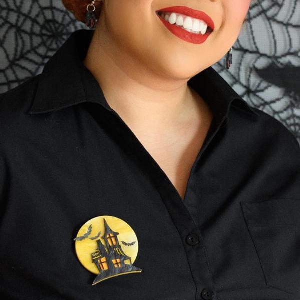 Erstwilder - On Haunted Hill Brooch (2019) - 20th Century Artifacts