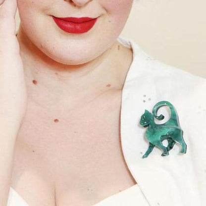 Erstwilder - On the Prowl Cat Brooch (2019) - 20th Century Artifacts
