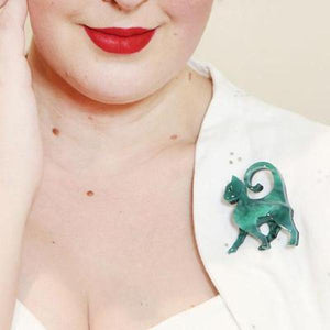 Erstwilder - On the Prowl Cat Brooch (2019) - 20th Century Artifacts