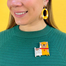 Load image into Gallery viewer, Erstwilder - Order of the Pug Brooch (Terry Runyan) - 20th Century Artifacts