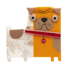 Load image into Gallery viewer, Erstwilder - Order of the Pug Brooch (Terry Runyan) - 20th Century Artifacts