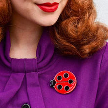 Load image into Gallery viewer, Erstwilder - Our Lady&#39;s Bird Ladybug Brooch (2020) - 20th Century Artifacts
