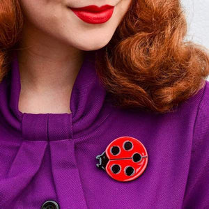 Erstwilder - Our Lady's Bird Ladybug Brooch (2020) - 20th Century Artifacts