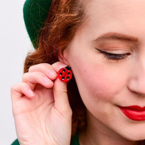 Erstwilder - Our Lady's Bird Ladybug Earrings (2020) - 20th Century Artifacts