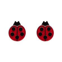 Load image into Gallery viewer, Erstwilder - Our Lady&#39;s Bird Ladybug Earrings (2020) - 20th Century Artifacts