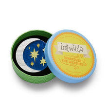 Load image into Gallery viewer, Erstwilder - Our Lovely Luna Moon Brooch (2020) - 20th Century Artifacts