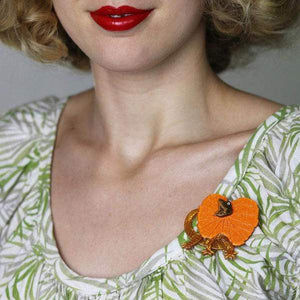 Erstwilder - Outback Jacko Lizard Brooch (2018) - 20th Century Artifacts